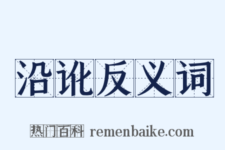 沿讹反义词是什么意思的图片